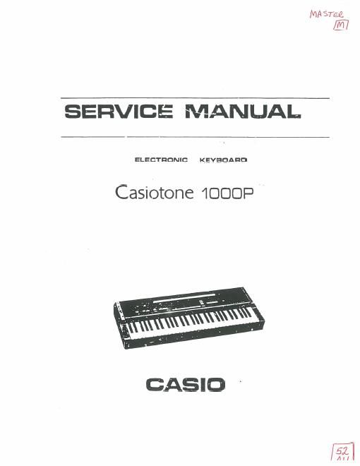 casio 1000p service manual