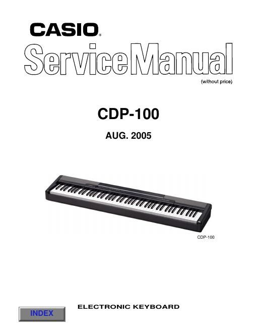 casio cdp 100 service manual
