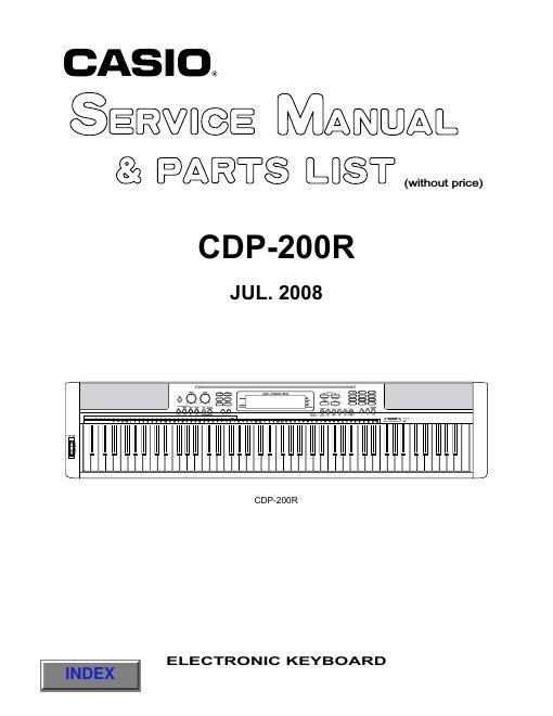 casio cdp 200r service manual