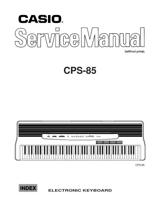 casio cps 85 service manual