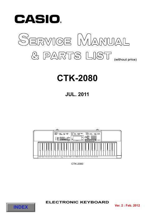 casio ctk 2080 service manual