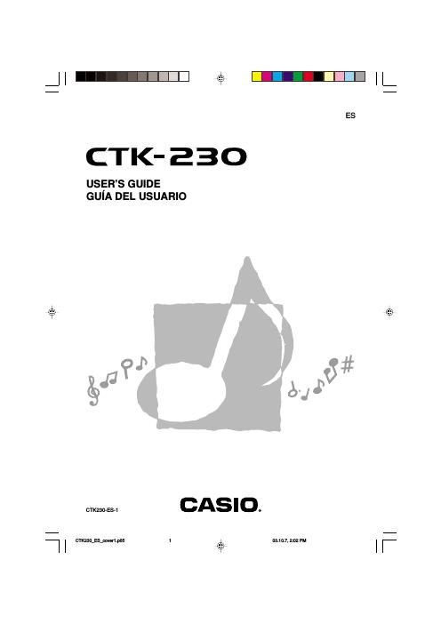 casio ctk 230 owner manual