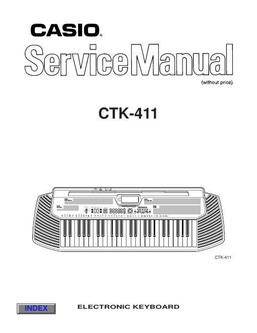 casio ctk 411 service manual