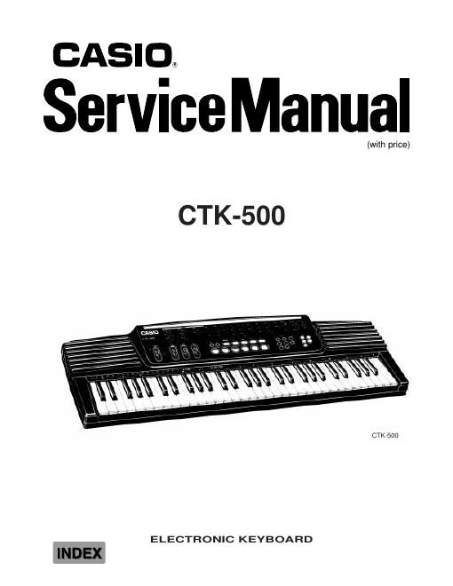 casio ctk 500 service manual