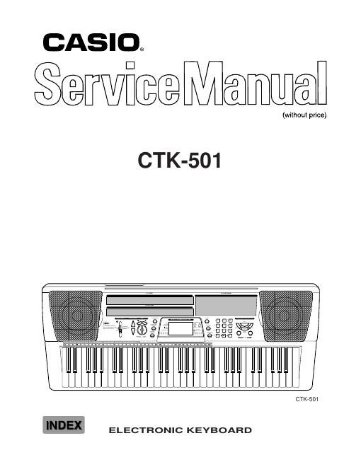 casio ctk 501 service manual