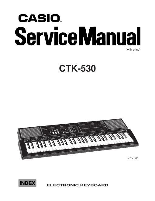 casio ctk 530 service manual