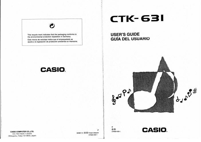 casio ctk 631 user guide