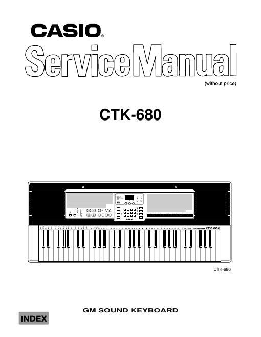 casio ctk 680 service manual