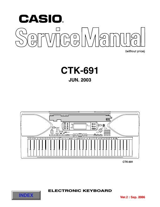 casio ctk 691 service manual