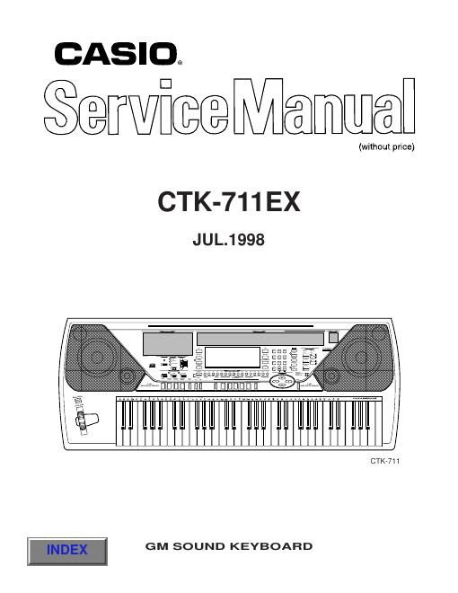 casio ctk 711ex service manual
