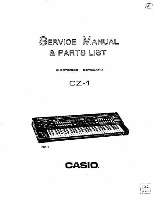 casio cz 1 service manual