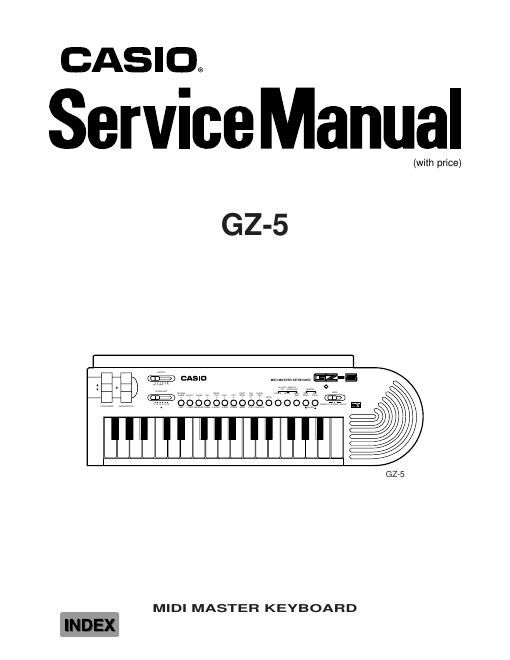 casio gz 5 service manual