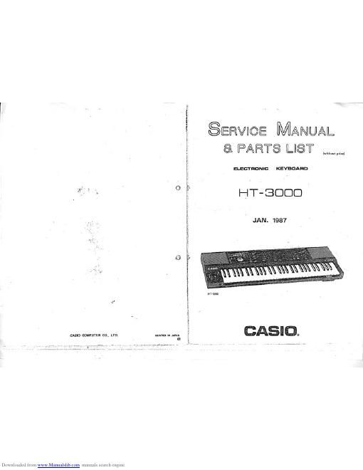 casio ht 3000 service manual