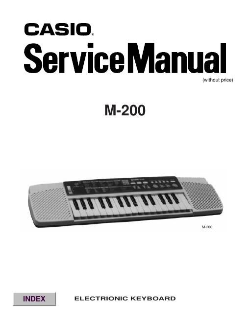 casio m 200 service manual
