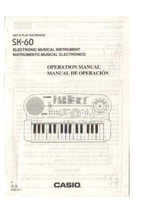 casio sk 60 owner manual 1