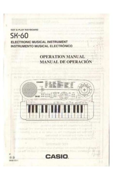 casio sk 60 owner manual 1