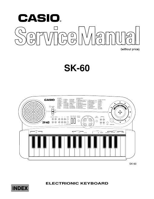 casio sk 60 service manual