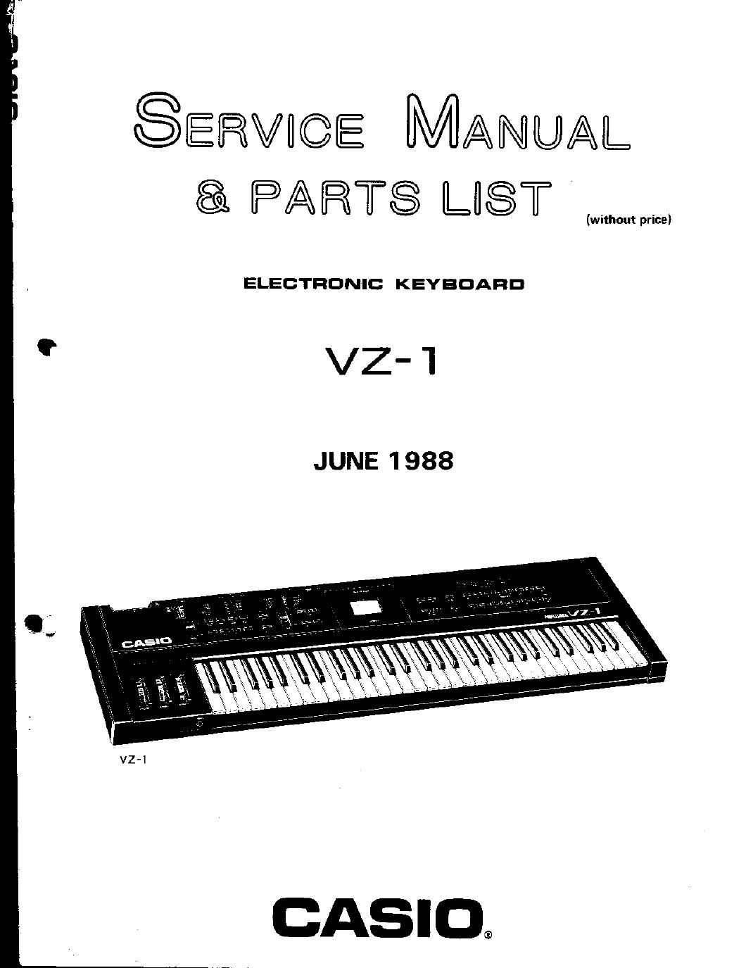 casio vz 1 service manual