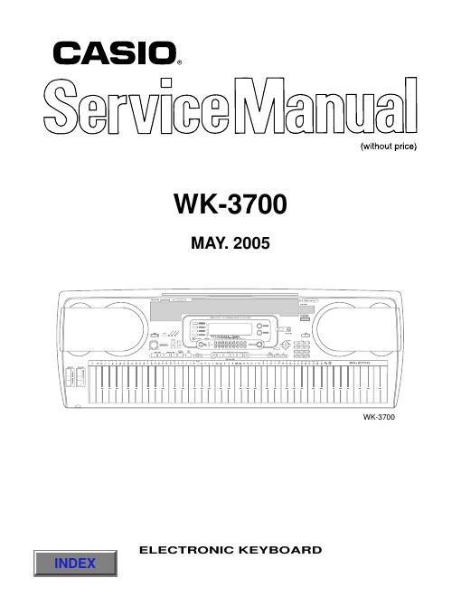 casio wk 3700 service manual