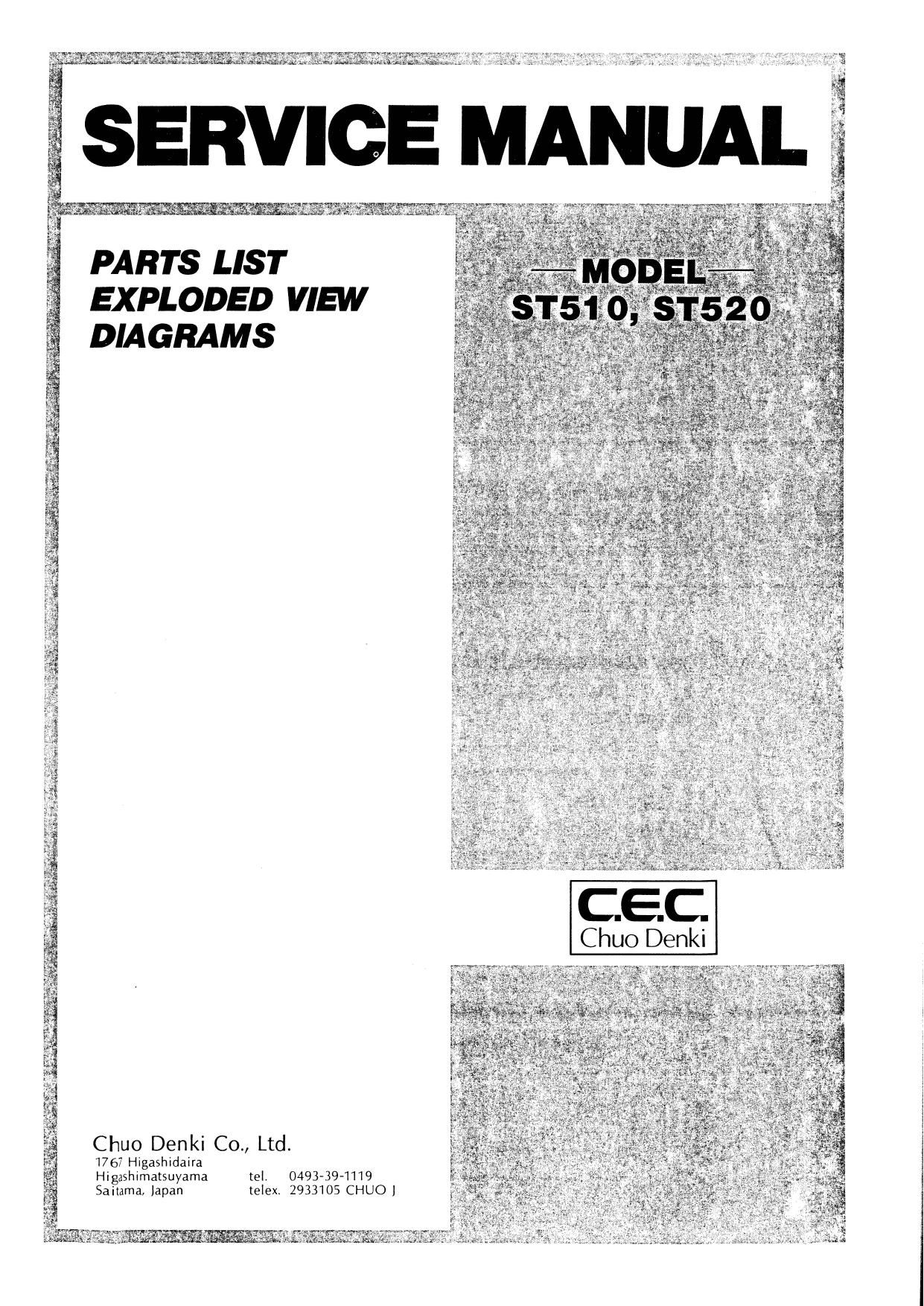 Cec ST 510 ST 520 Owners Manual