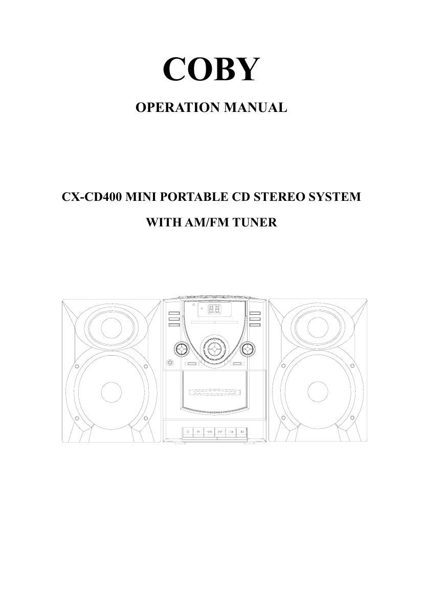 coby cxcd 400 owners manual