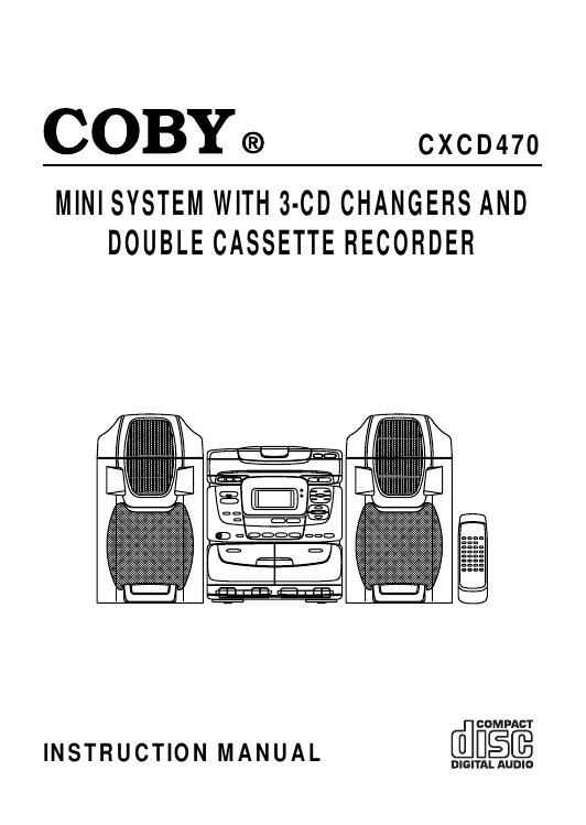 coby cxcd 470 owners manual