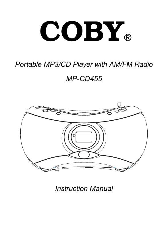 coby mpcd 455 owners manual