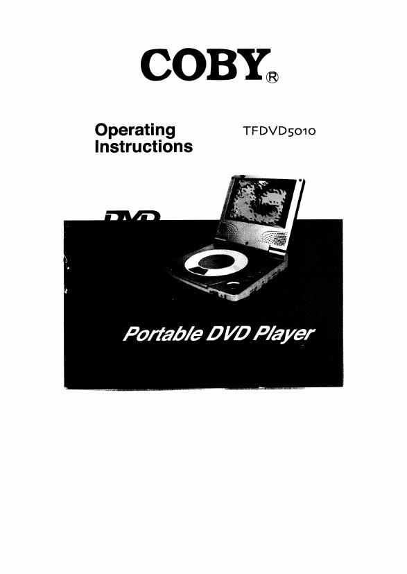 coby tfdvd 5010 owners manual