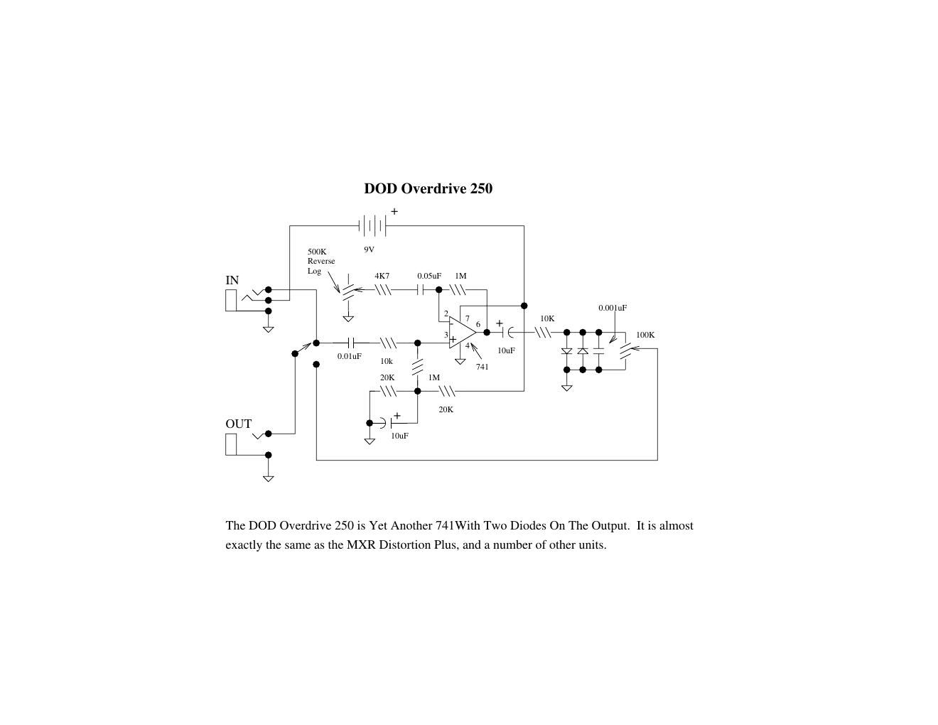 dod 250 overdrive schematic