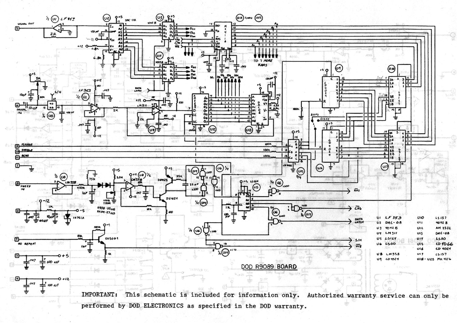 dod 908 digital delay schematic