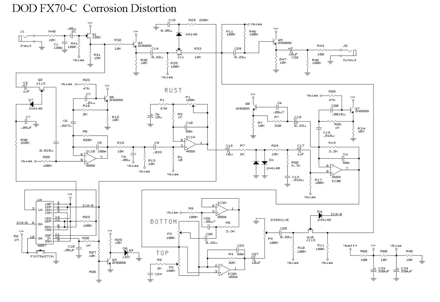 dod fx 70c schematic