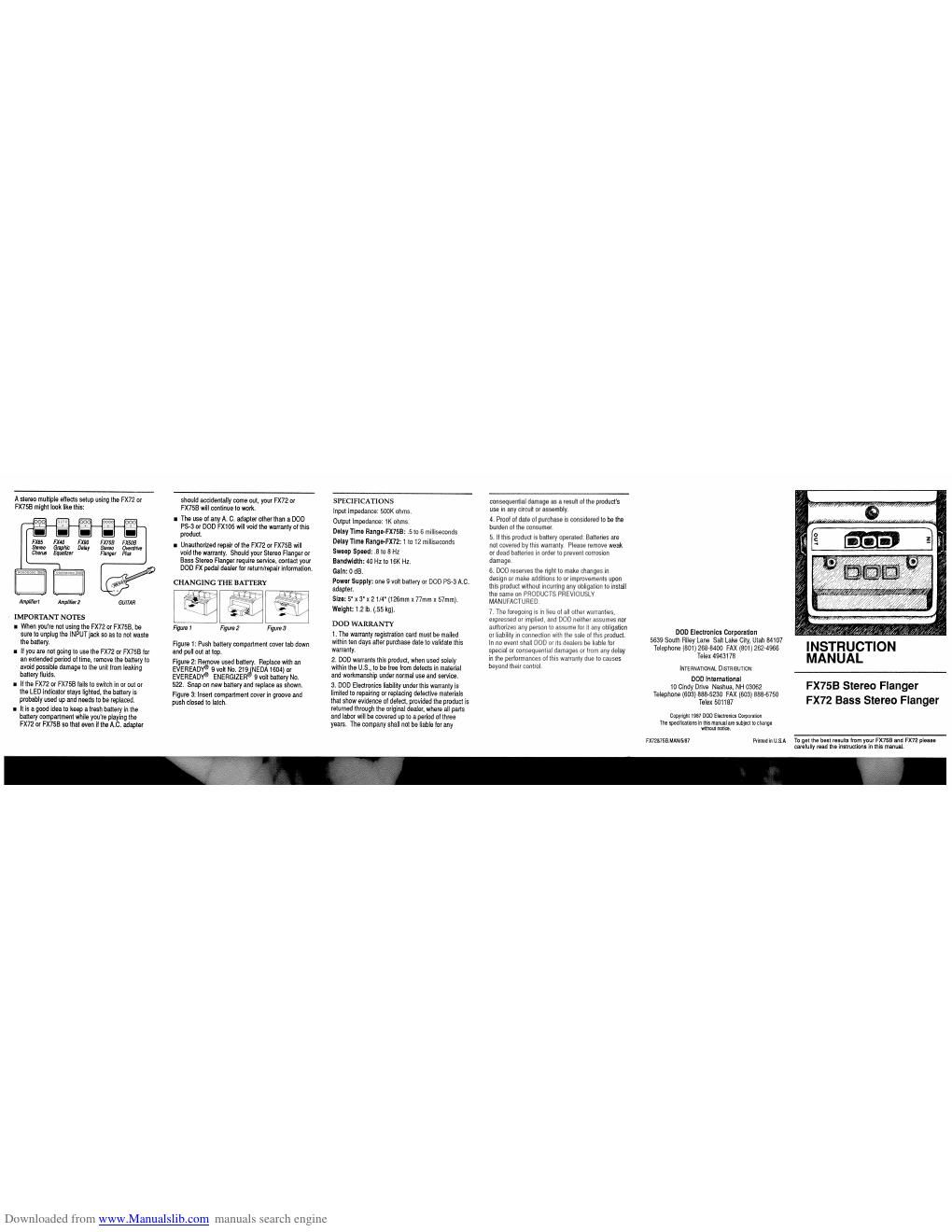 dod fx 75b instruction manual