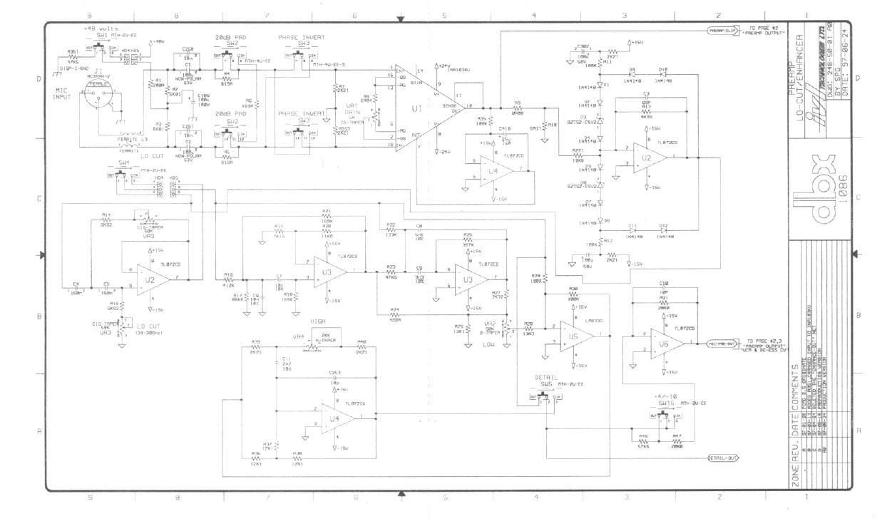 Dbx 1086 Schematic