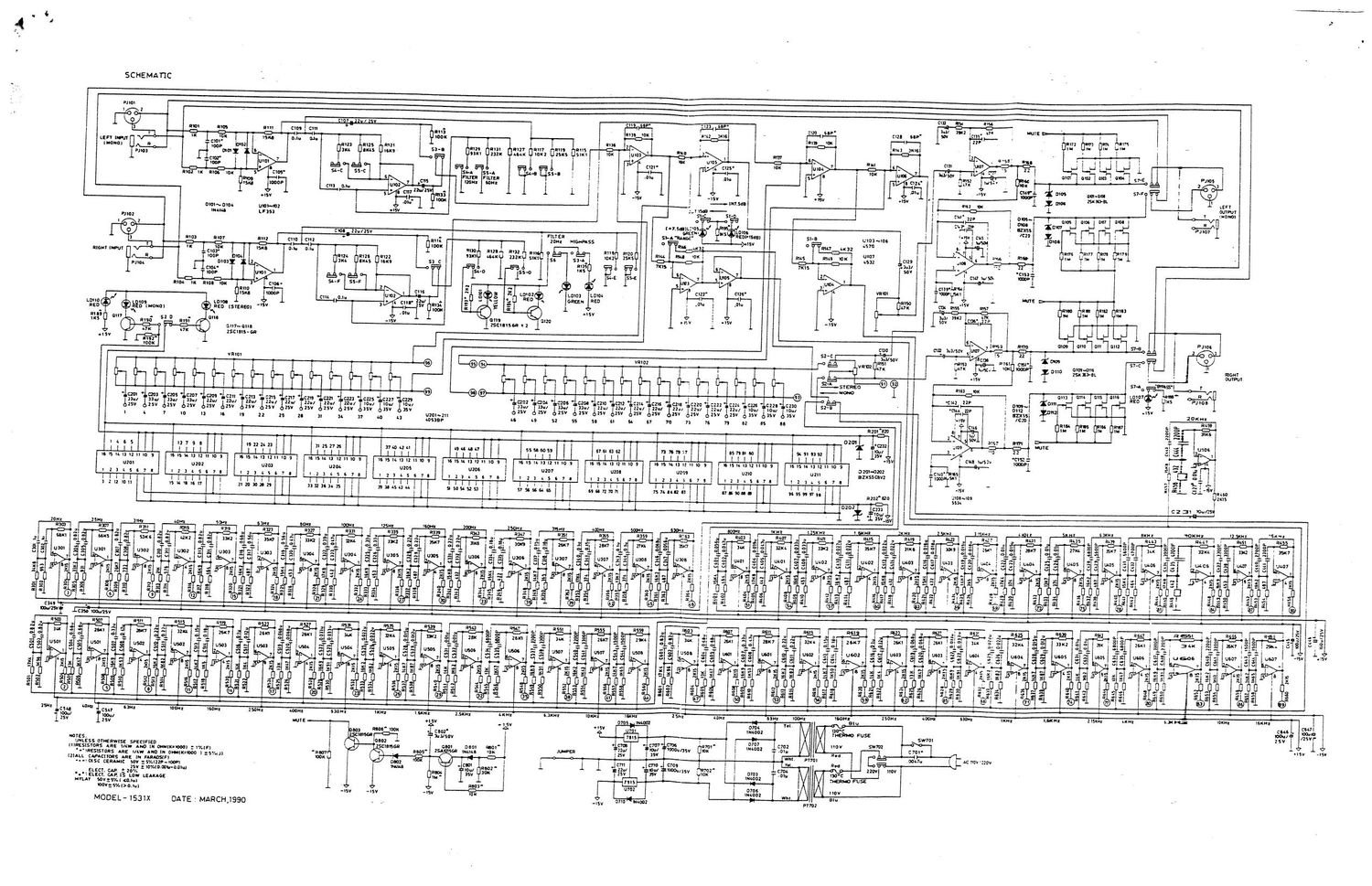 Dbx 1531X Schematic