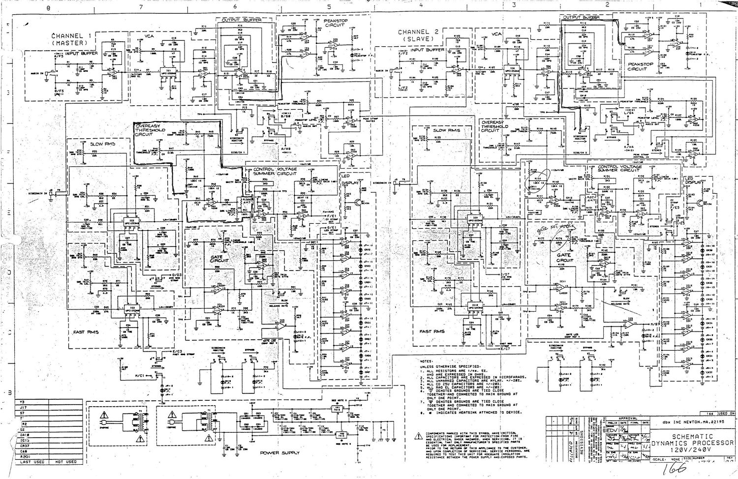 Dbx 166 Schematic