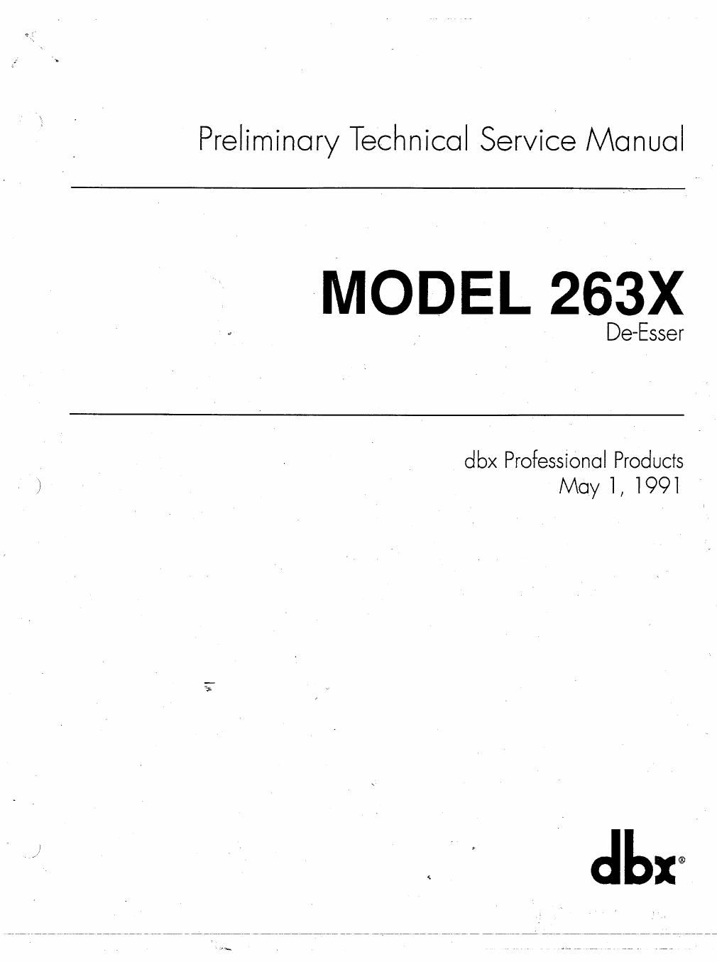 dbx 263 x de esser schematic