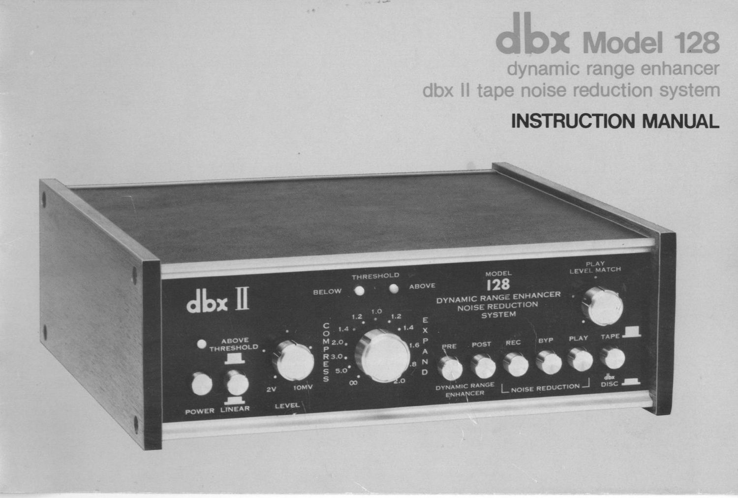 dbx 128 owners manual