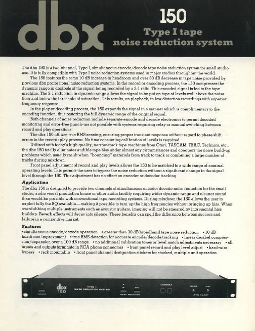 dbx 150 prospekt