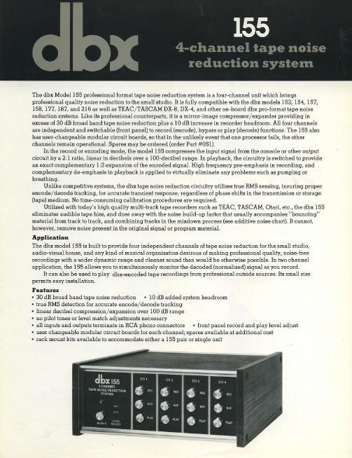 dbx 155 prospekt