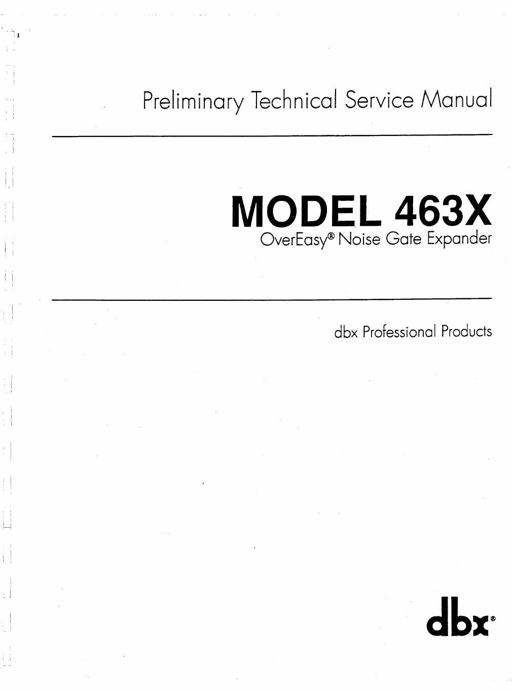 dbx 463x noise gate