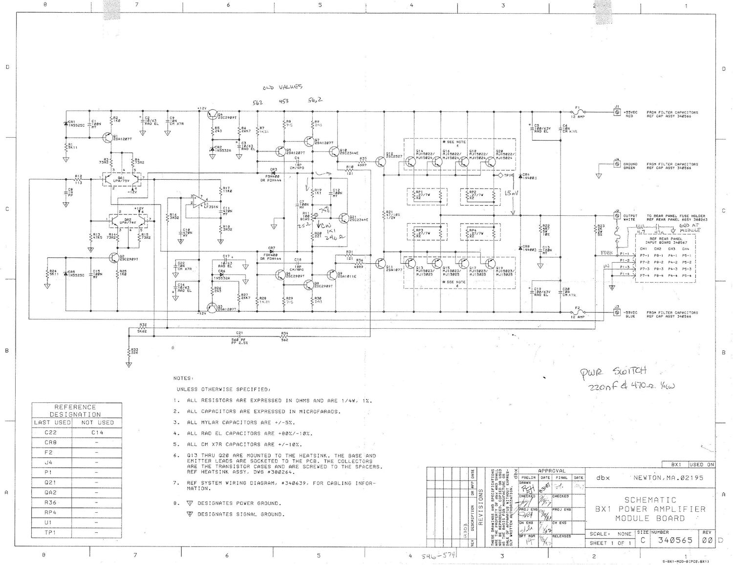 dbx bx1 pwr sch