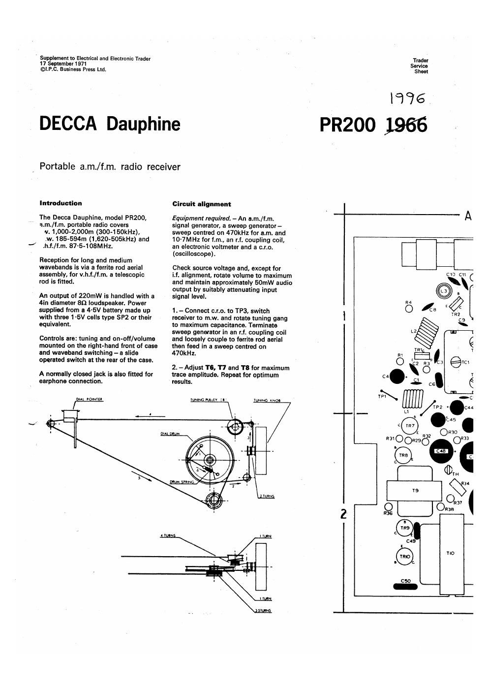 decca dauphine service manual