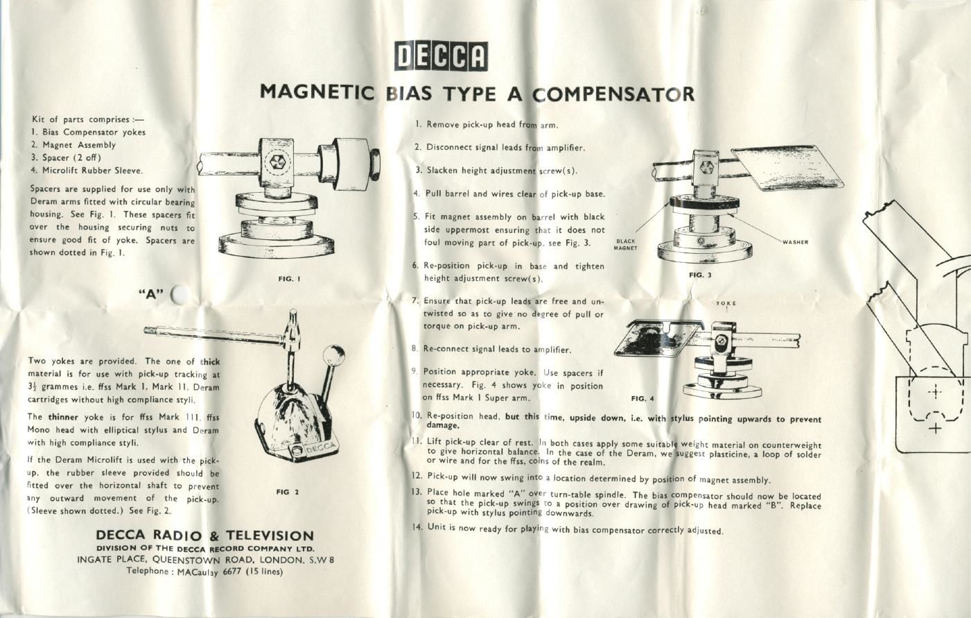 decca type a compensator instruction