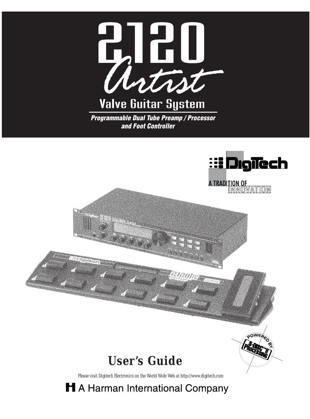 Free Audio Service Manuals - Free download digitech 2120 valve