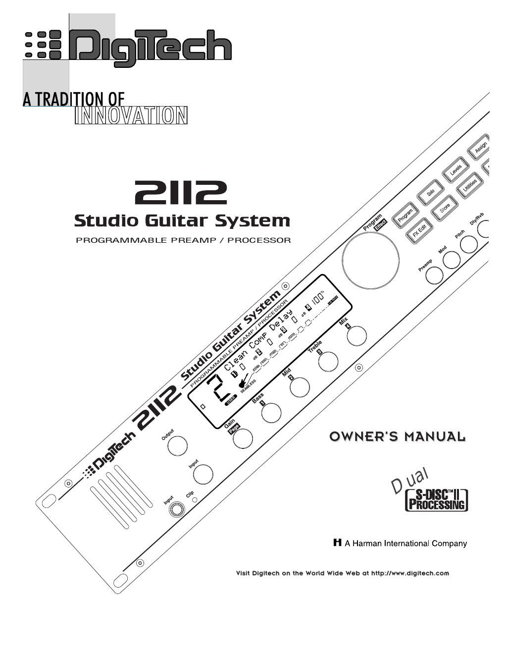 digitech gsp 2112 user manual