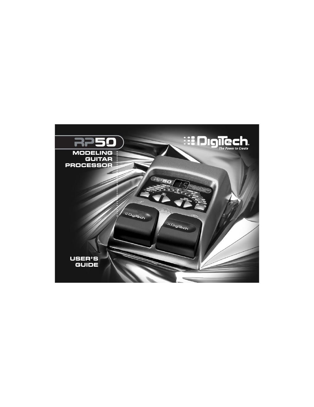 digitech rp 50 user guide