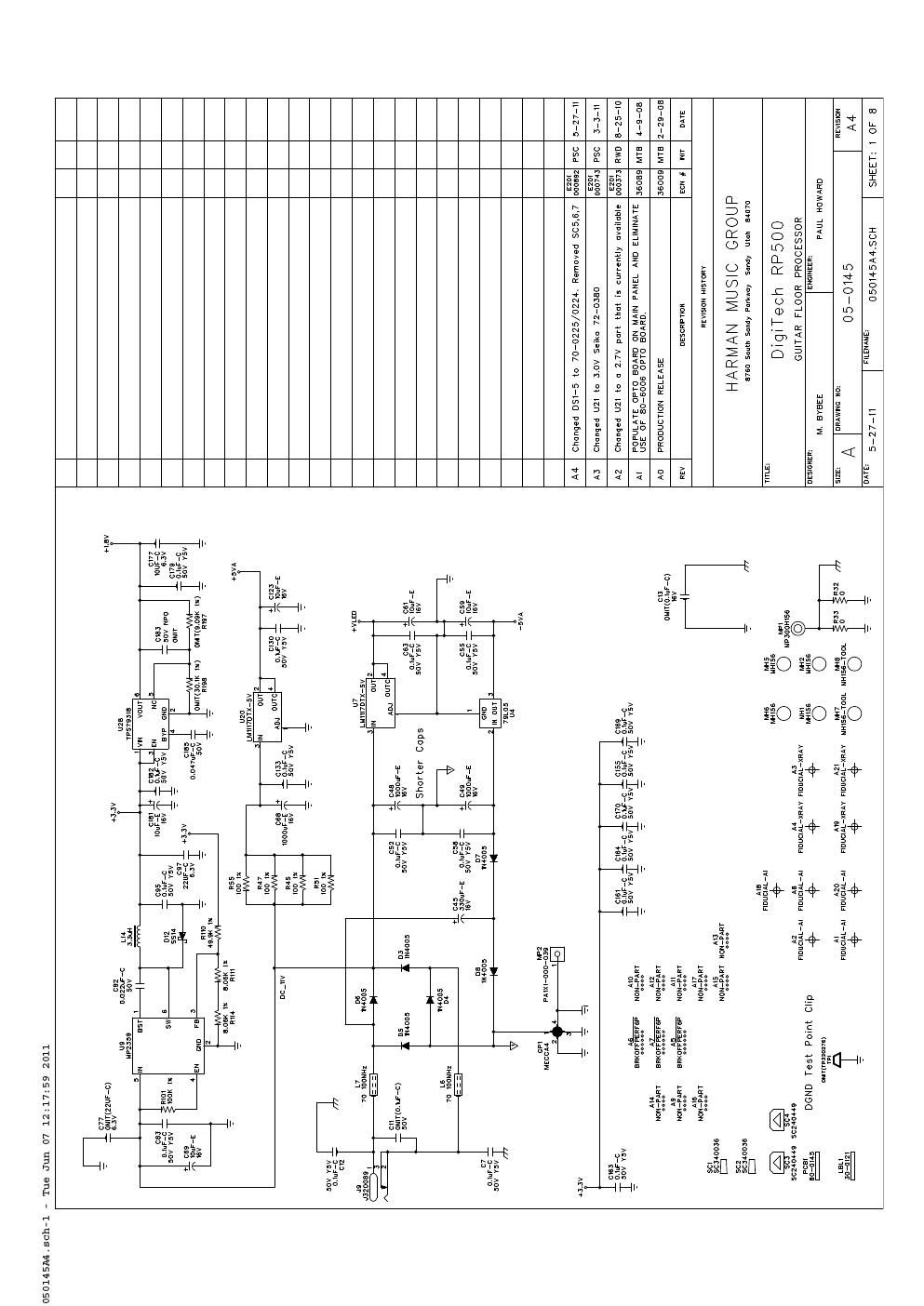 digitech rp 500 power supply schematic