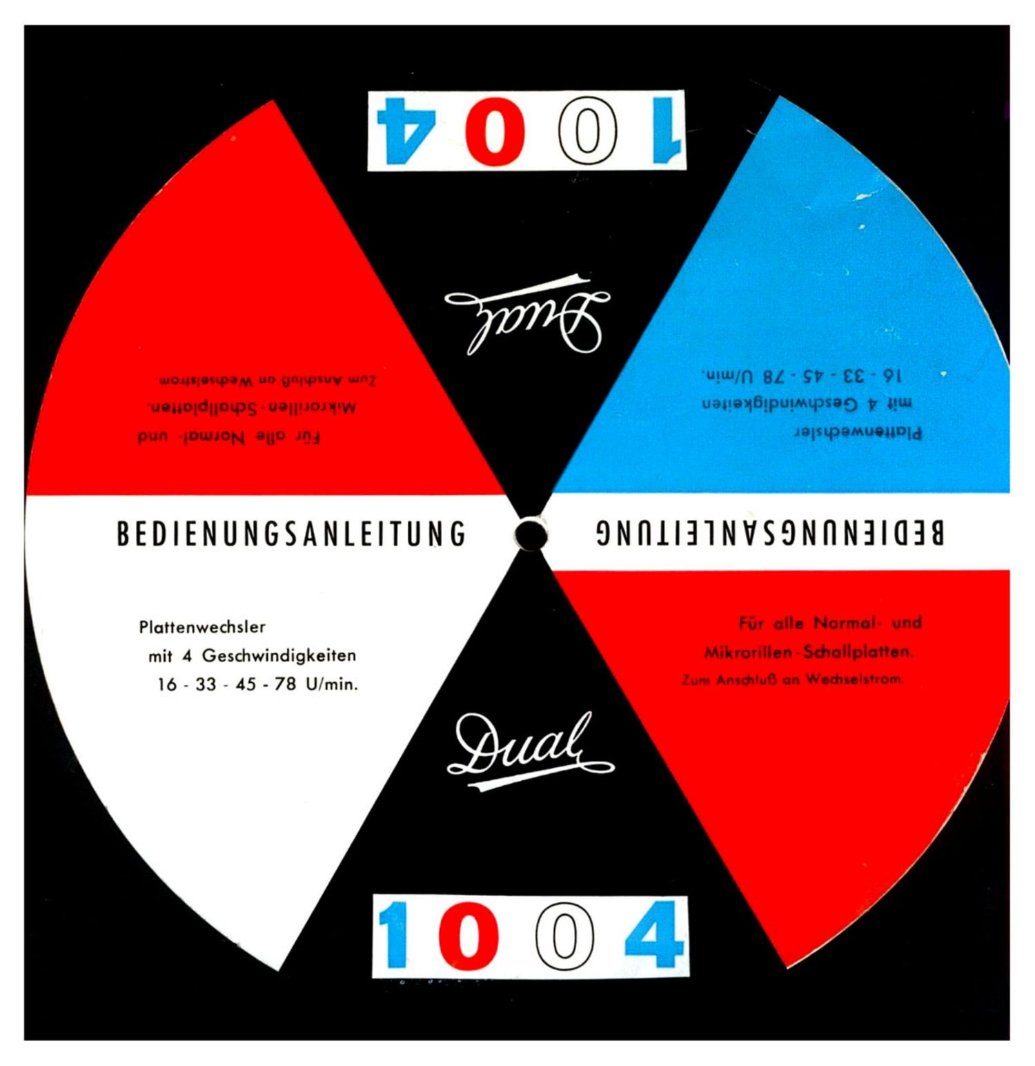 Dual 1004 Owners Manual