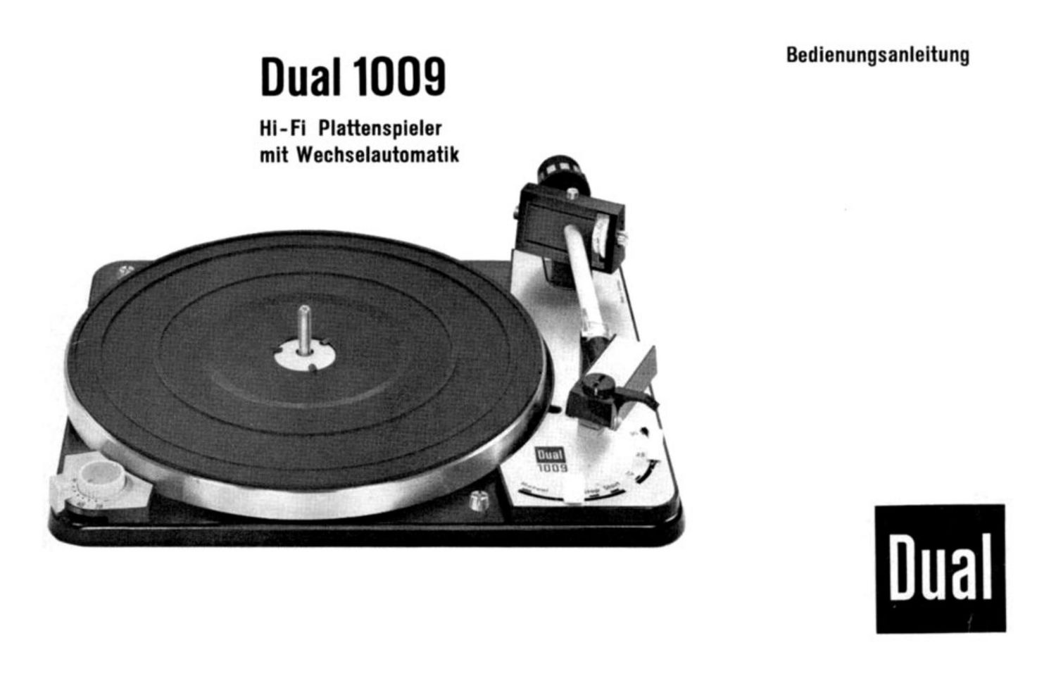 Dual 1009 Owners Manual 2