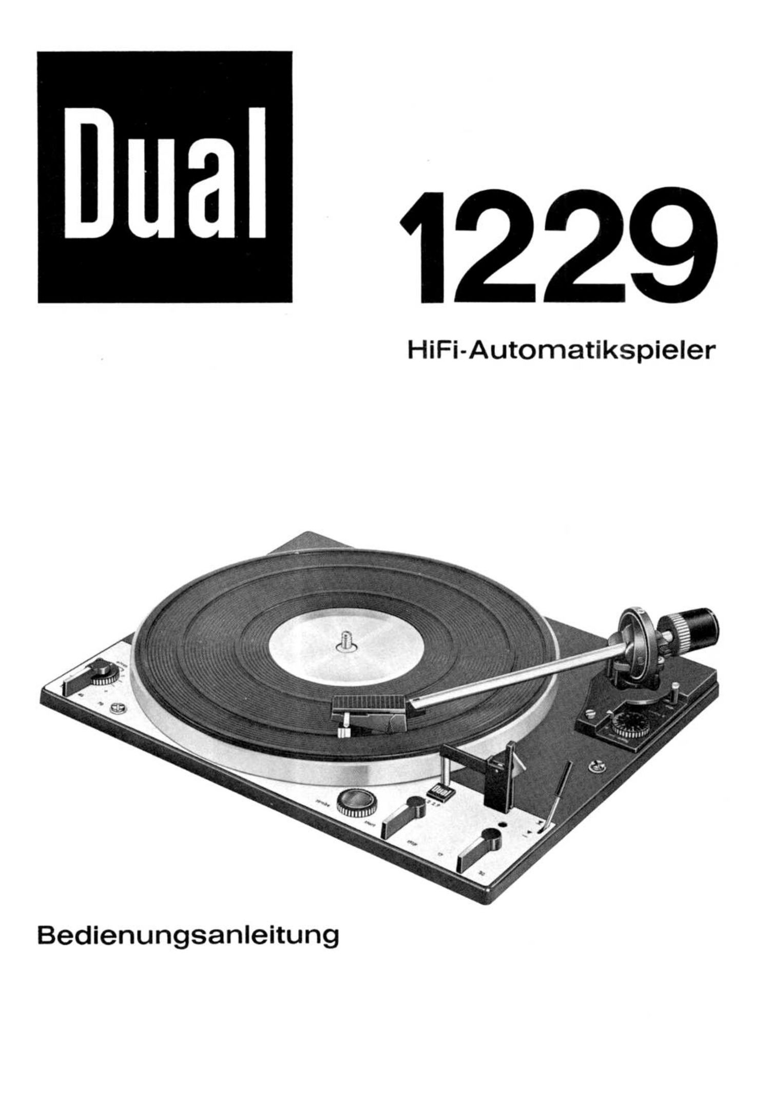Dual 1229 Owners Manual d